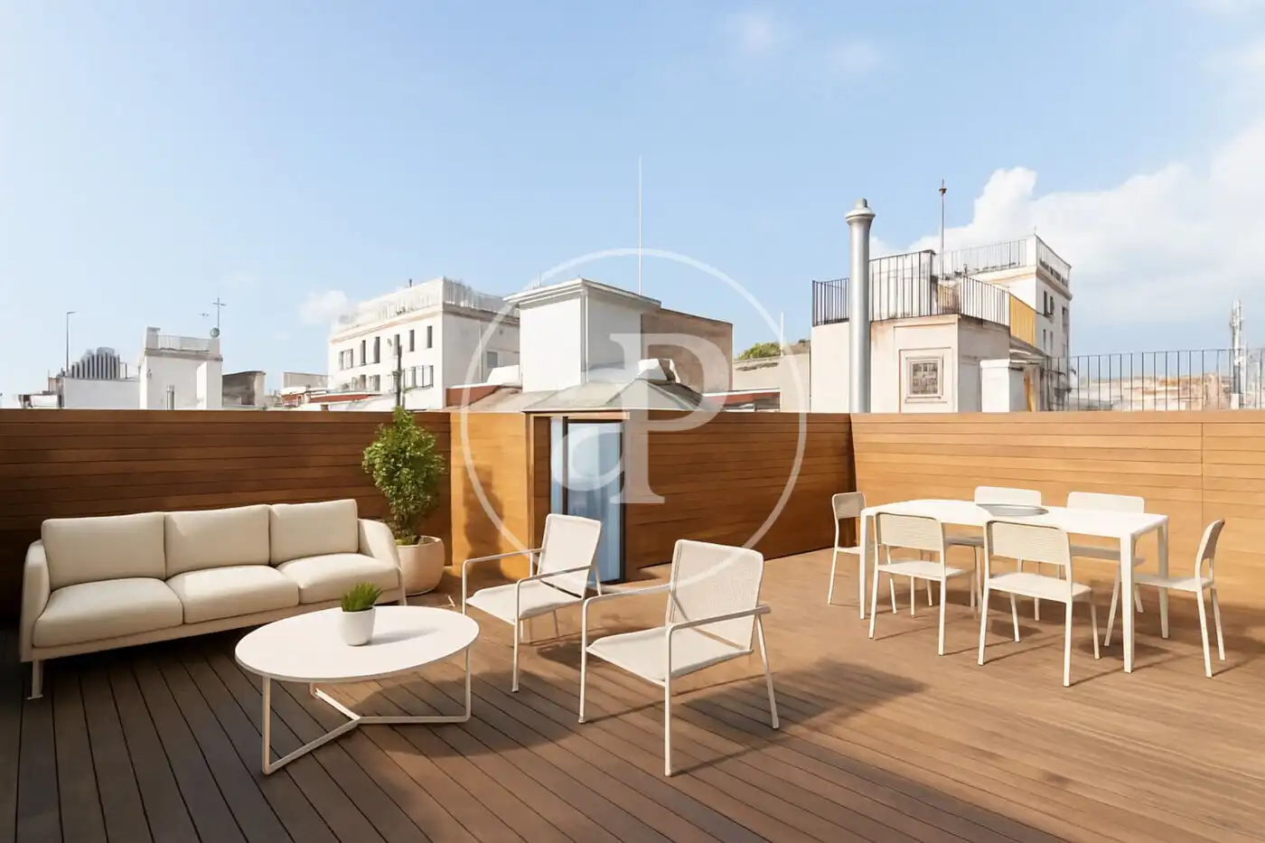 Terrasse von Dachboden zum Verkauf in Barcelona mit Klimaanlage, Heizung und Terrasse