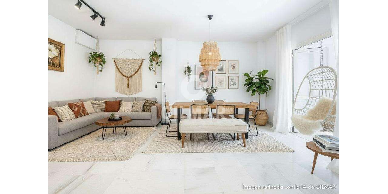 Sala de estar de Casa adosada en venta en  Sevilla Capital con Calefacción