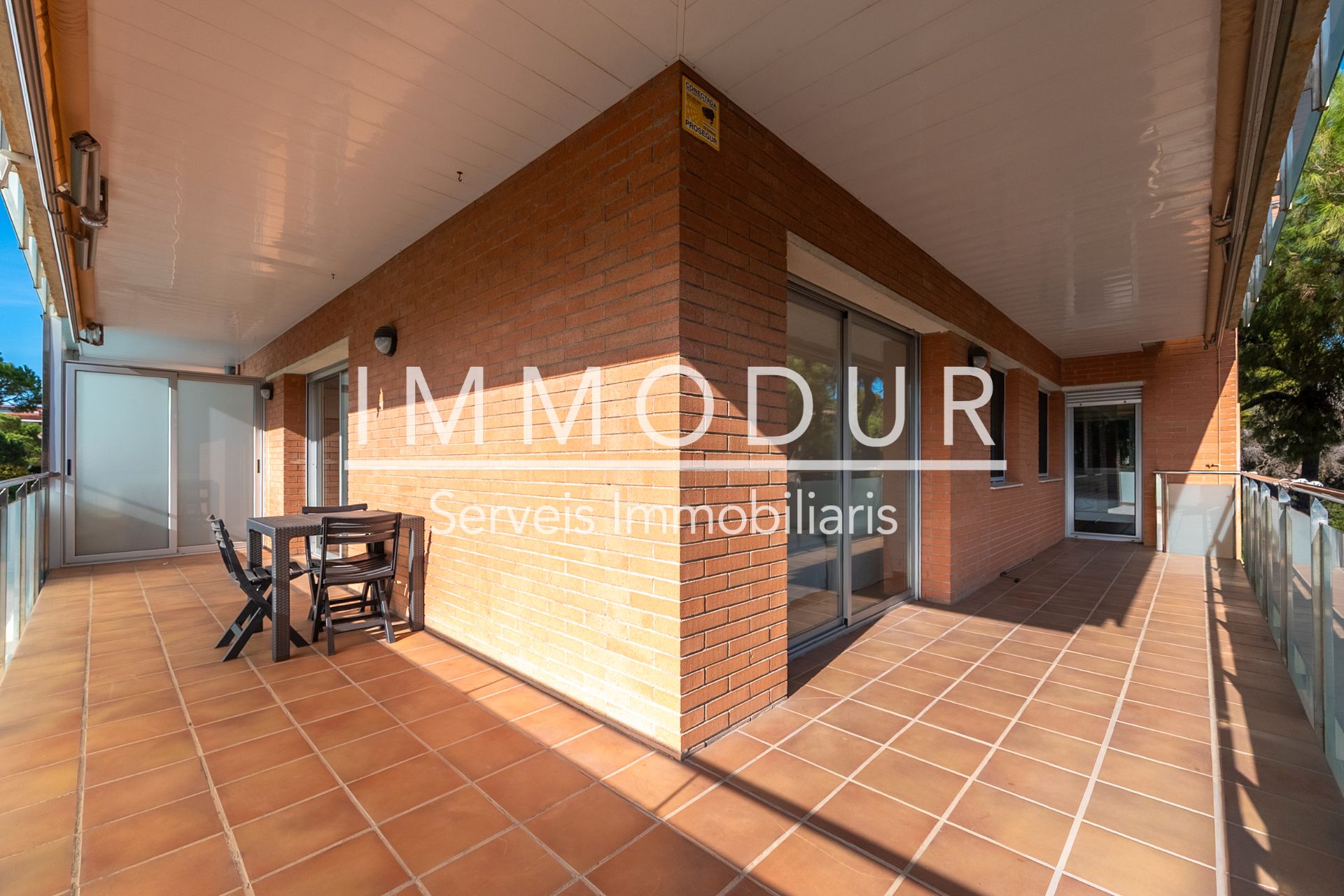 Terrace of Flat to rent in Gavà  with Air Conditioner, Heating and Parquet flooring