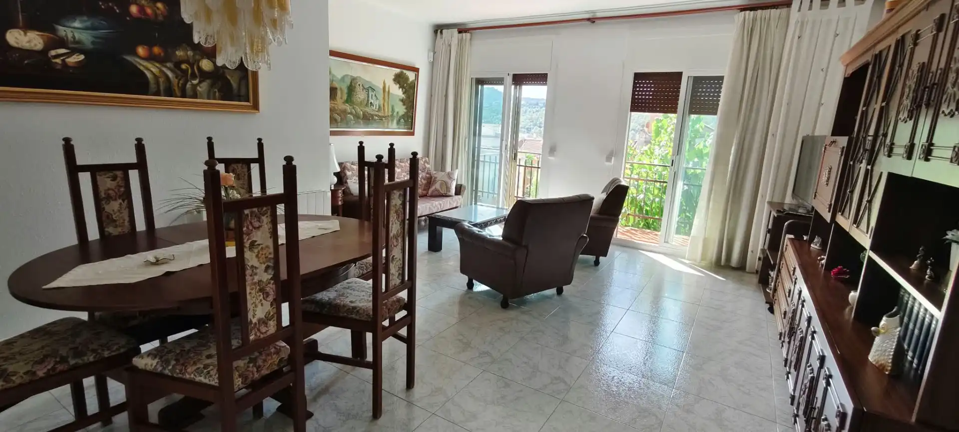 Sala de estar de Piso en venta en Cervelló con Calefacción, Amueblado y Horno