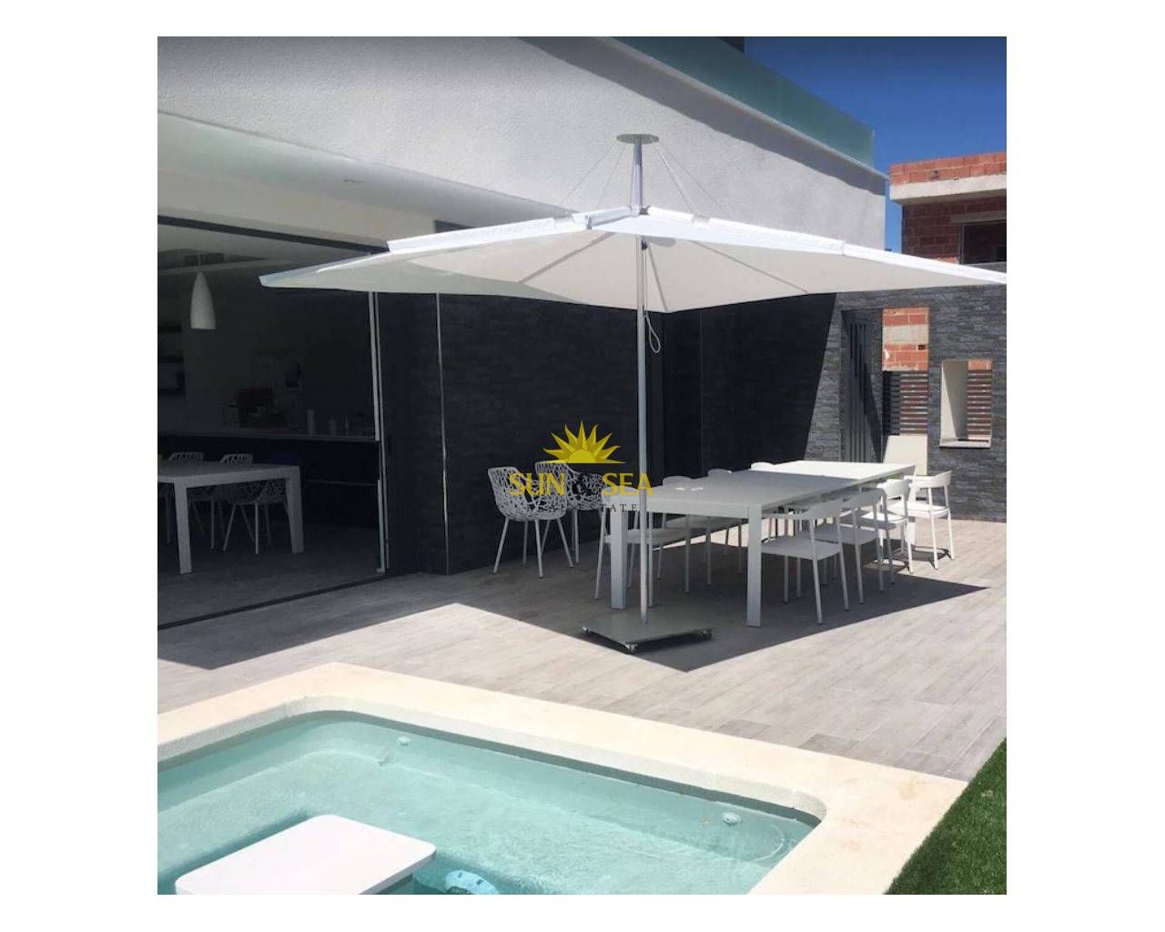 Terrassa de Casa o xalet de lloguer en San Pedro del Pinatar amb Aire condicionat, Calefacció i Jardí privat