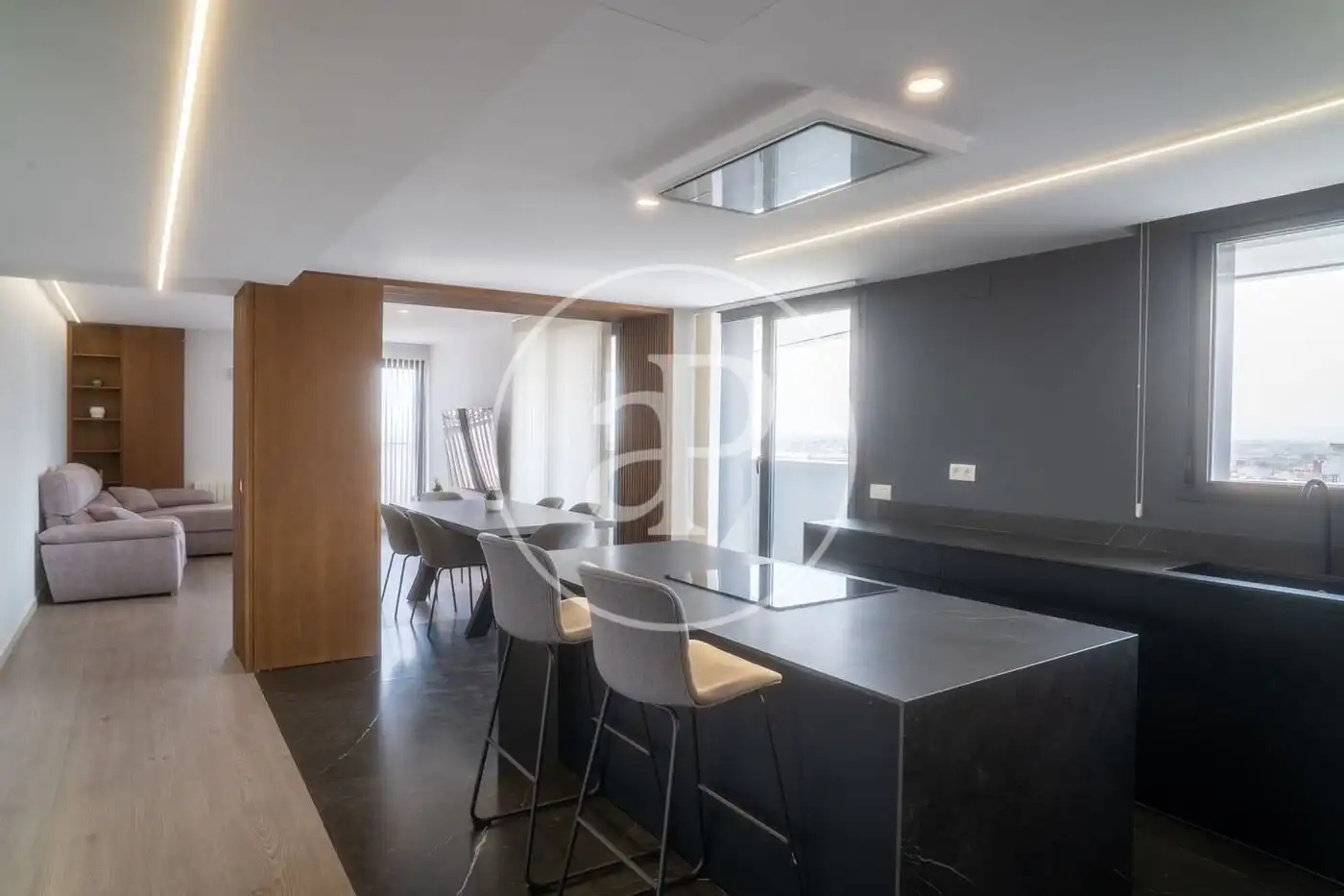Flat for rent in Valencia  with Air Conditioner, Heating and Private garden