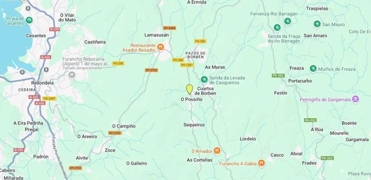 Vista exterior de Casa o chalet en venta en Pazos de Borbén con Calefacción, Jardín privado y Terraza