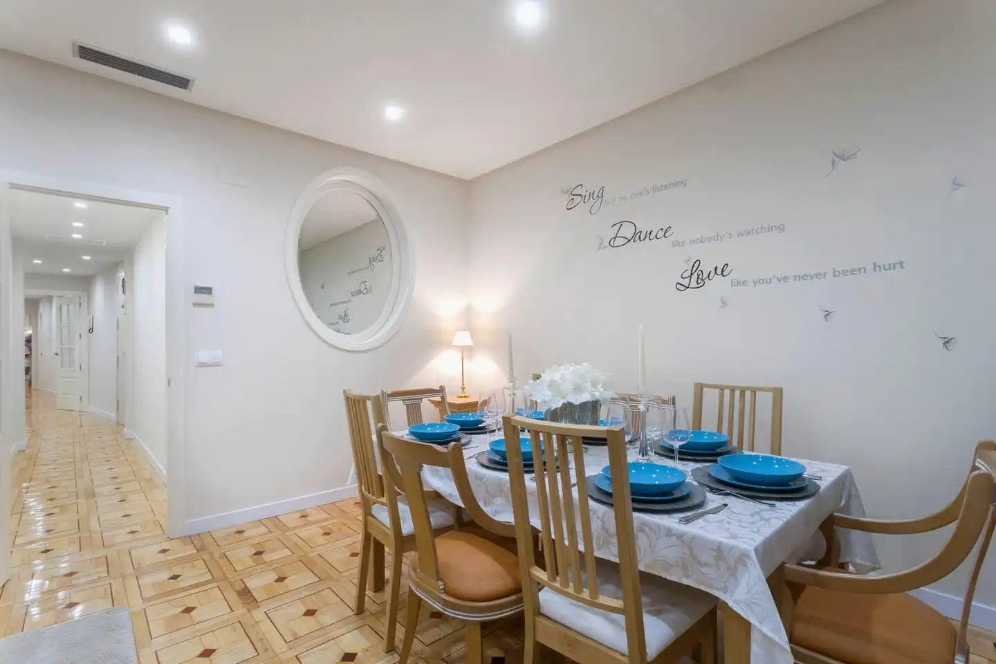 Dining room of Apartments for rent in Málaga  with Air Conditioner, Furnished and Internet