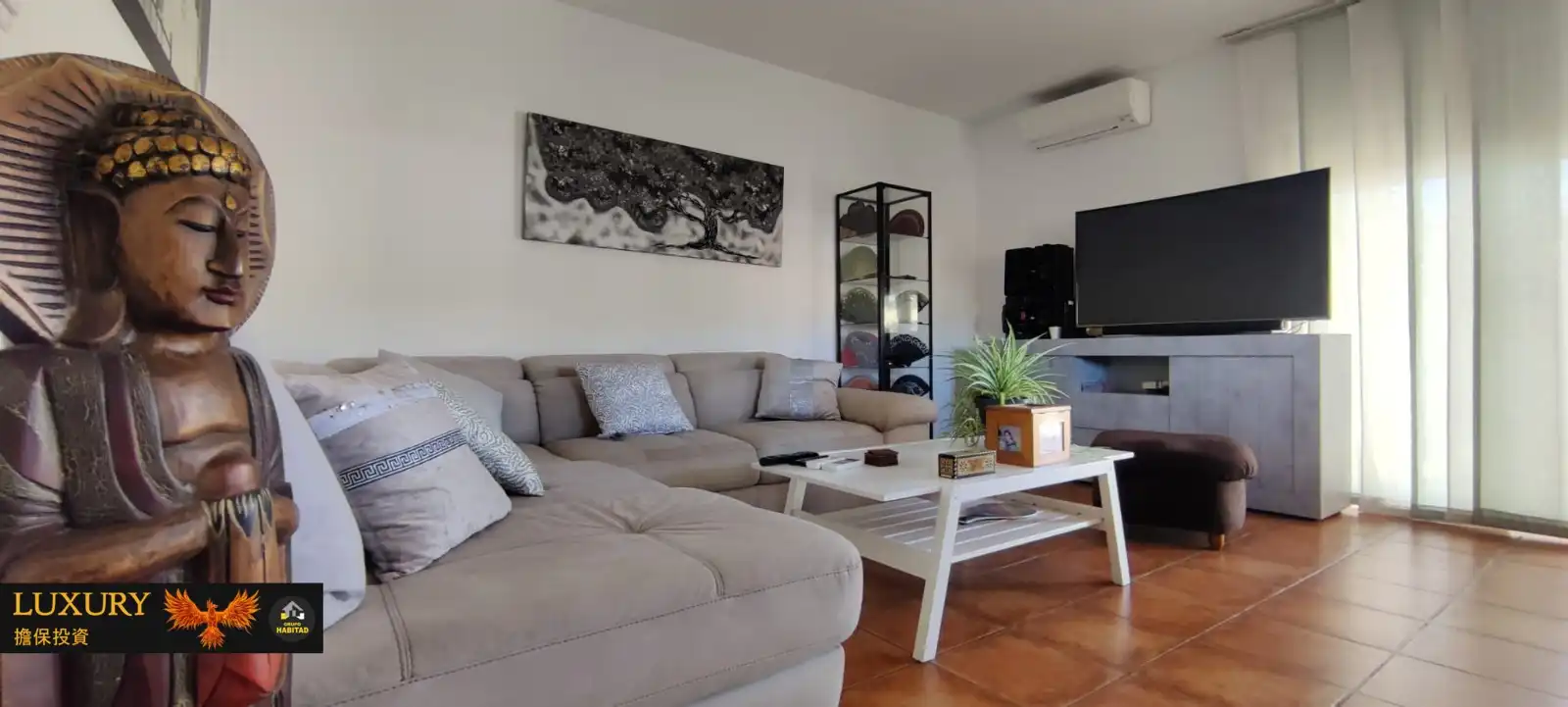 Sala de estar de Casa o chalet en venta en Cunit con Aire acondicionado, Calefacción y Jardín privado