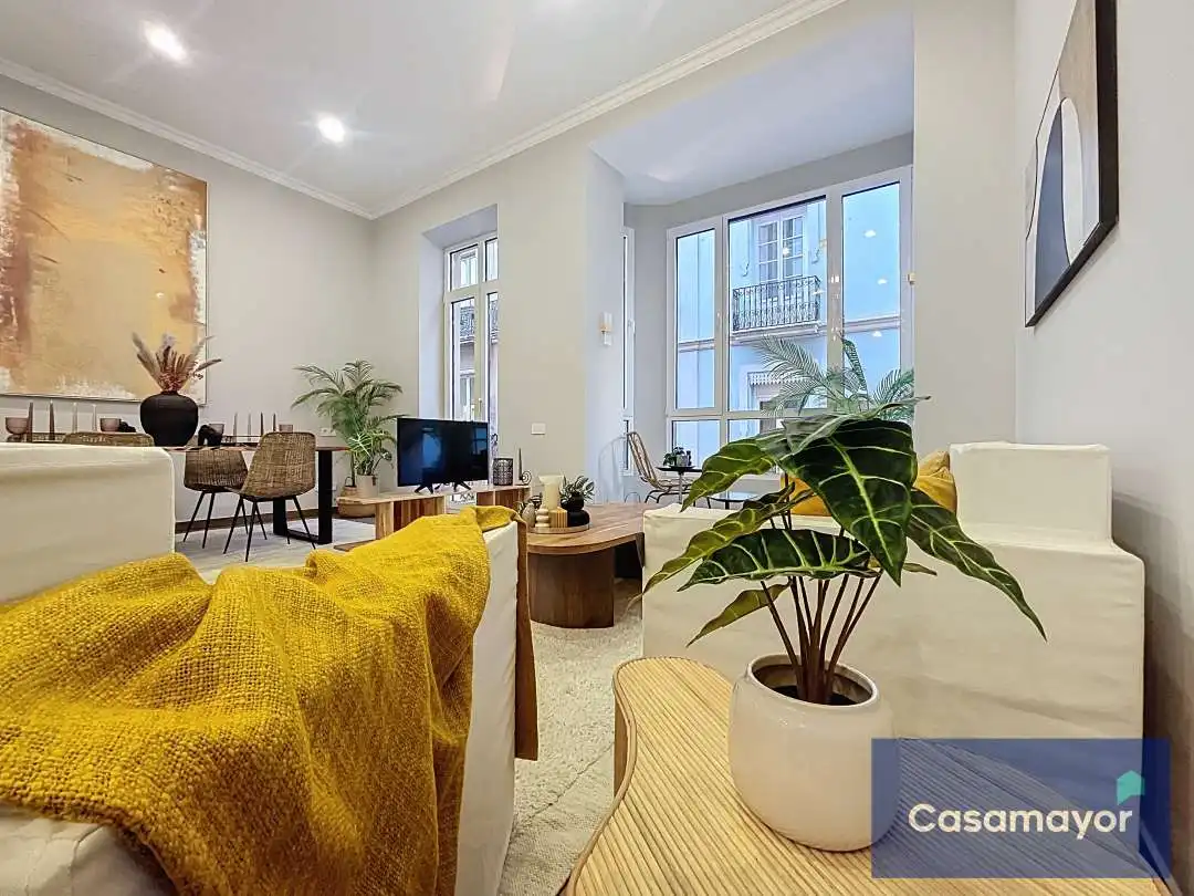 Wohnzimmer von Wohnung zum Verkauf in Alicante / Alacant mit Klimaanlage, Heizung und Balkon