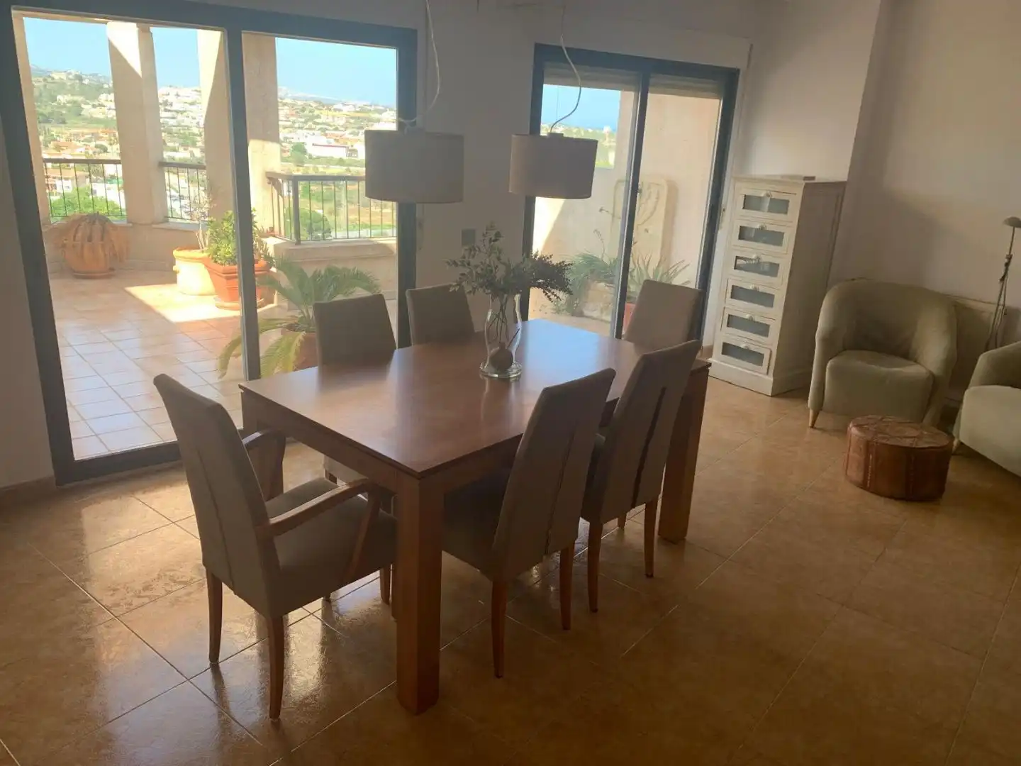 Menjador de Àtic de lloguer en Calpe / Calp amb Terrassa