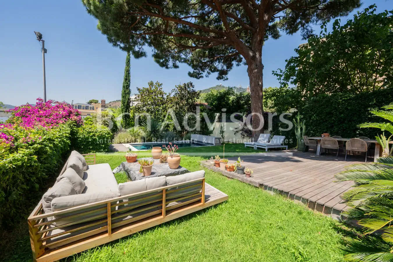 Jardí de Casa o xalet de lloguer en Barcelona amb Aire condicionat, Calefacció i Jardí privat