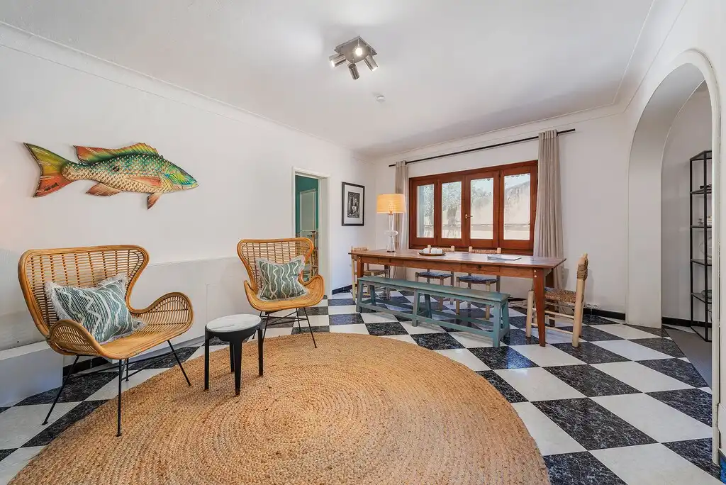 Comedor de Finca rústica en venta en Pollença con Aire acondicionado, Calefacción y Jardín privado