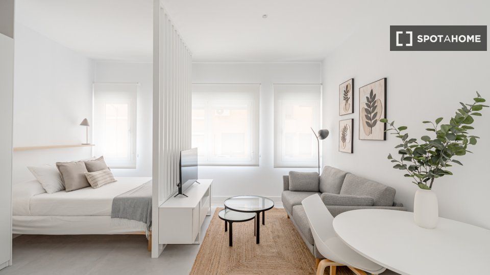 Dormitori de Pis de lloguer en  Madrid Capital amb Aire condicionat, Calefacció i Moblat