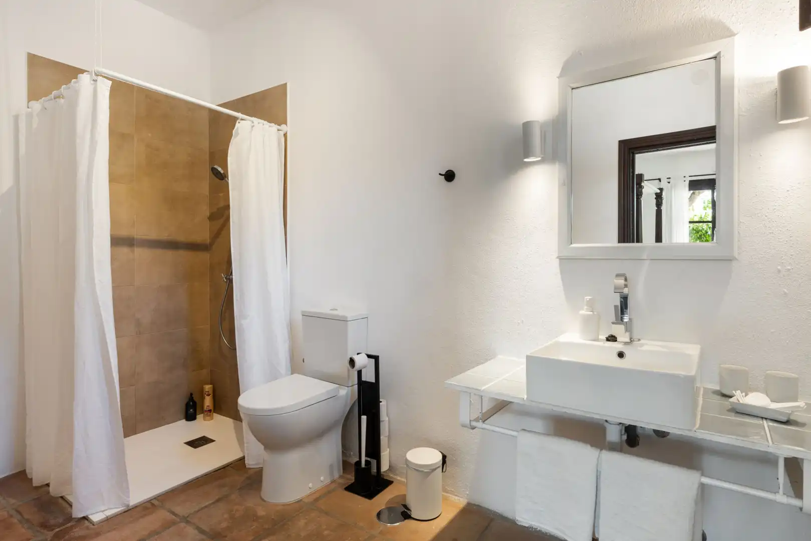 Badezimmer von Country house zum Verkauf in Estepona mit Klimaanlage, Privatgarten und Terrasse