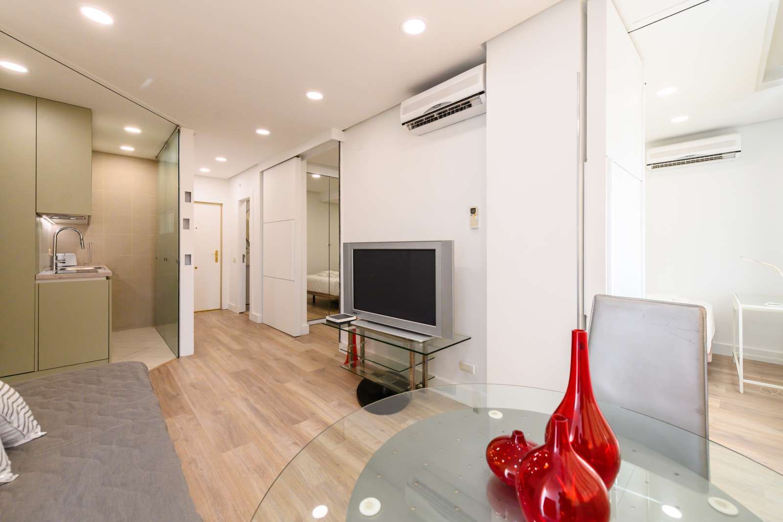 Sala d'estar de Apartament per a compartir en  Madrid Capital amb Aire condicionat i Terrassa