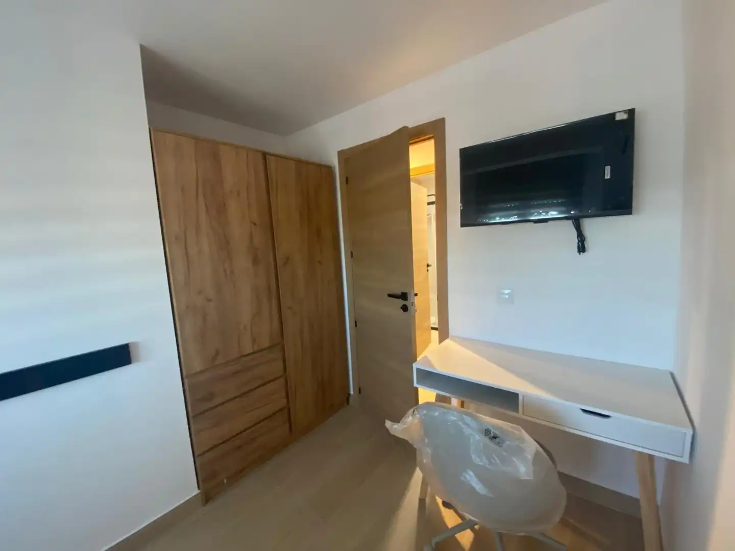 Bedroom of Flat for share in Badajoz  with Air Conditioner and Furnished