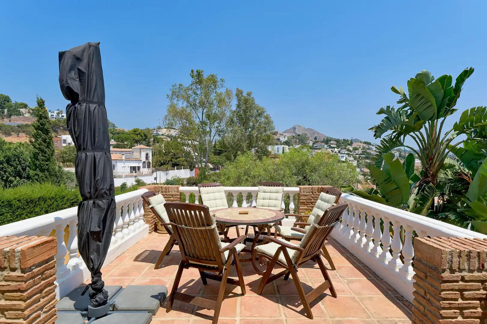 Terrace of Houses for rent in Málaga  with Air Conditioner, Heating and Private garden