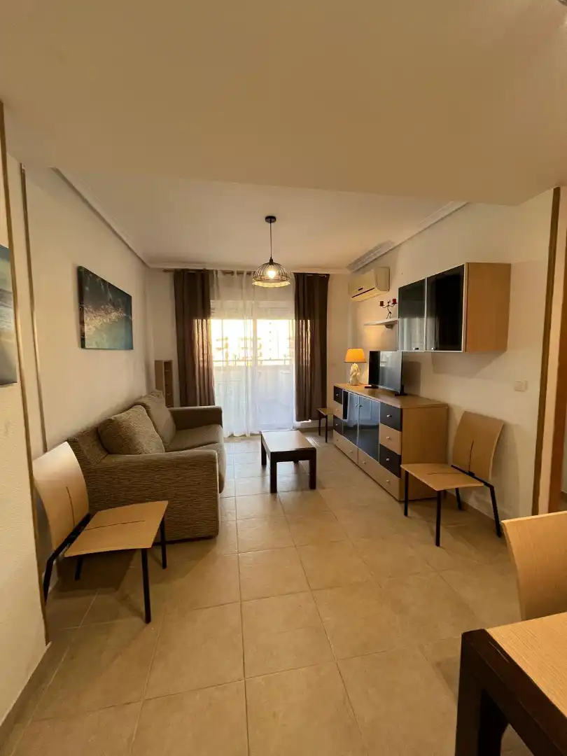 Sala de estar de Apartamento de alquiler en Oropesa del Mar / Orpesa con Aire acondicionado, Terraza y Amueblado