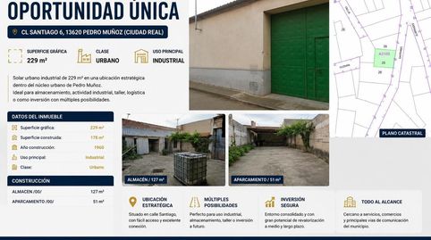 SOLAR URBANO CON ALMACÉN EN PEDRO MUÑOZ CIUDAD REAL