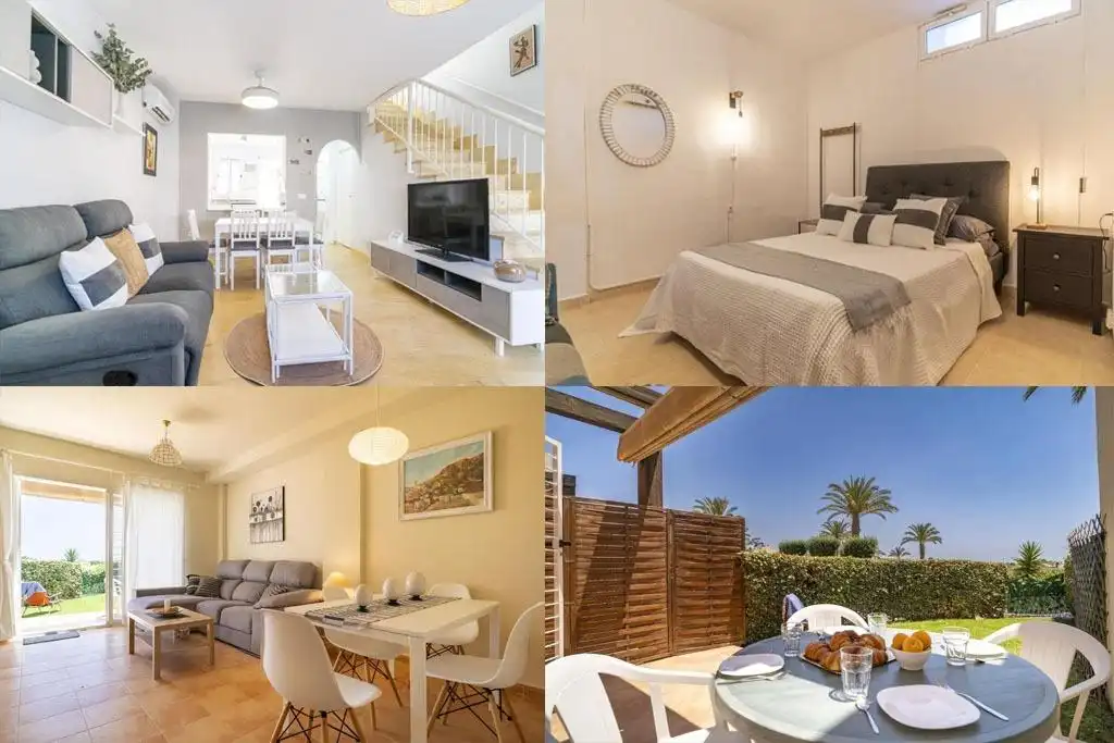 Exterior view of Flat for rent in Águilas  with Air Conditioner, Heating and Private garden