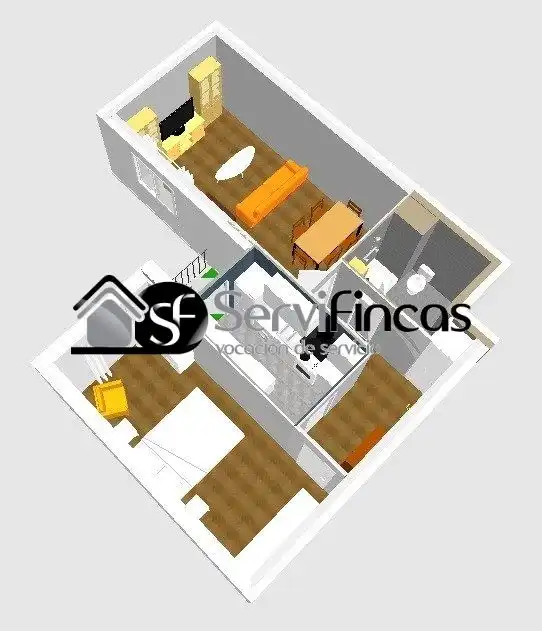 Flat for rent in Madrid  with Air Conditioner, Terrace and Furnished