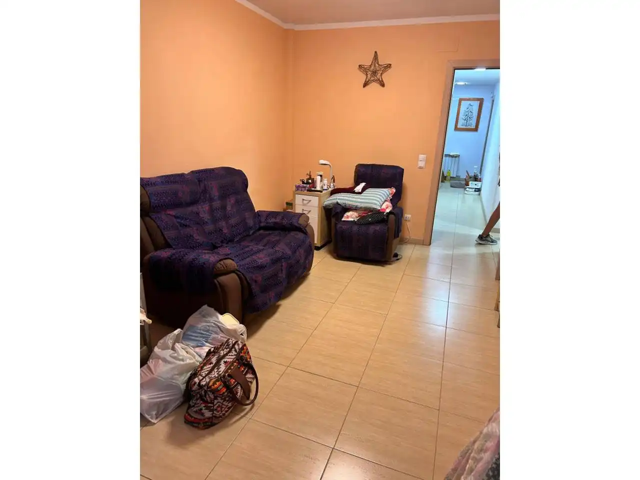 Sala de estar de Piso de alquiler en Girona con Calefacción, Amueblado y Balcón