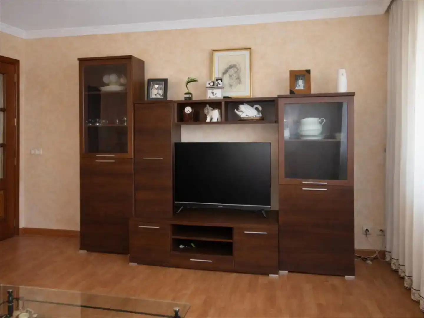 Living room of Flat for sale in Boqueixón  with Private garden, Storage room and Furnished