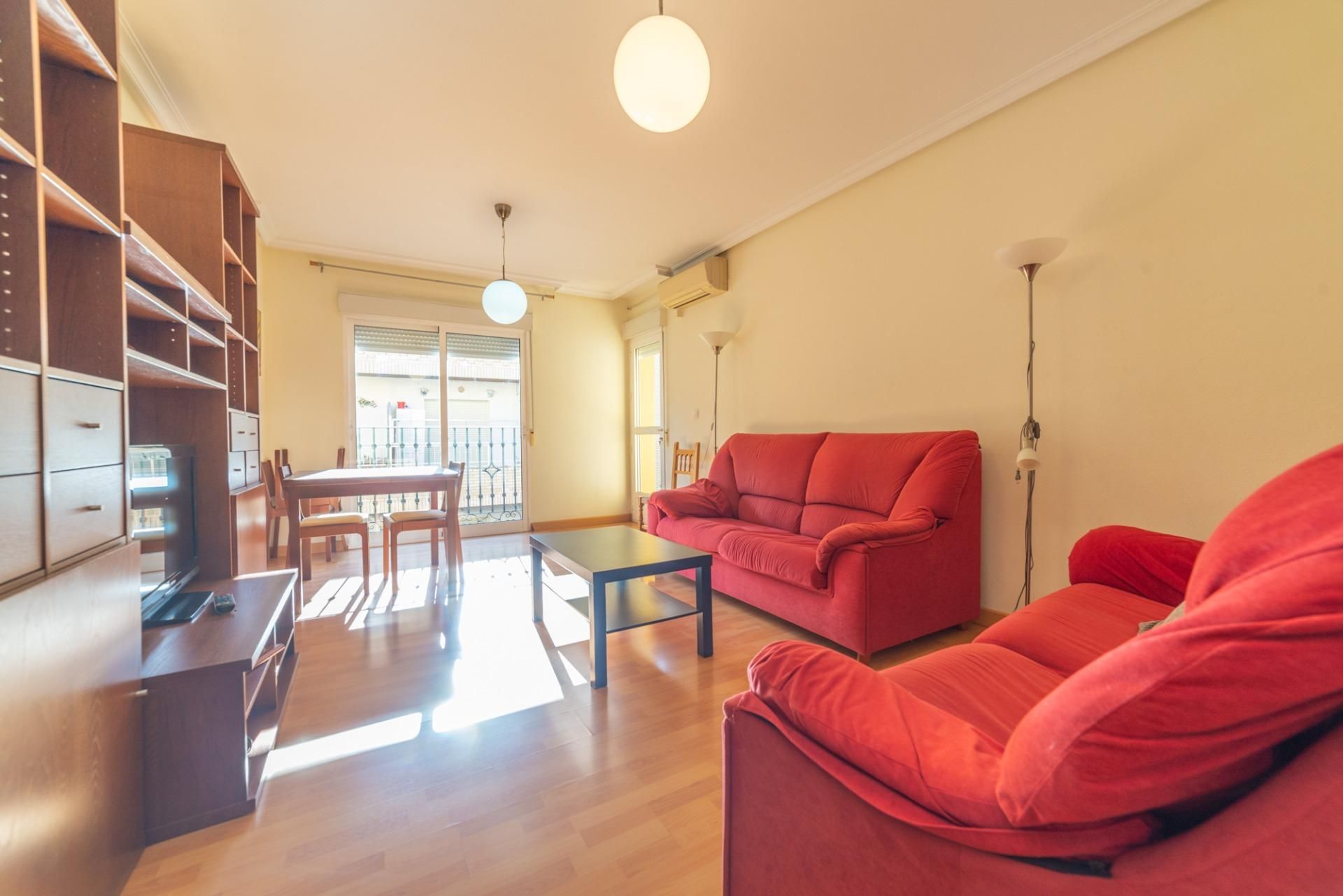 Living room of Flat for sale in San Javier  with Air Conditioner, Terrace and Furnished