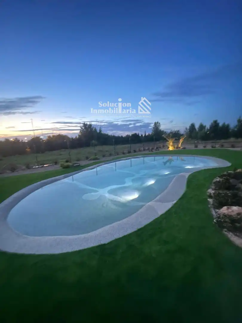 Swimming pool of Detached homes for sale in Carbajosa de la Sagrada  with Heating, Terrace and Storage room