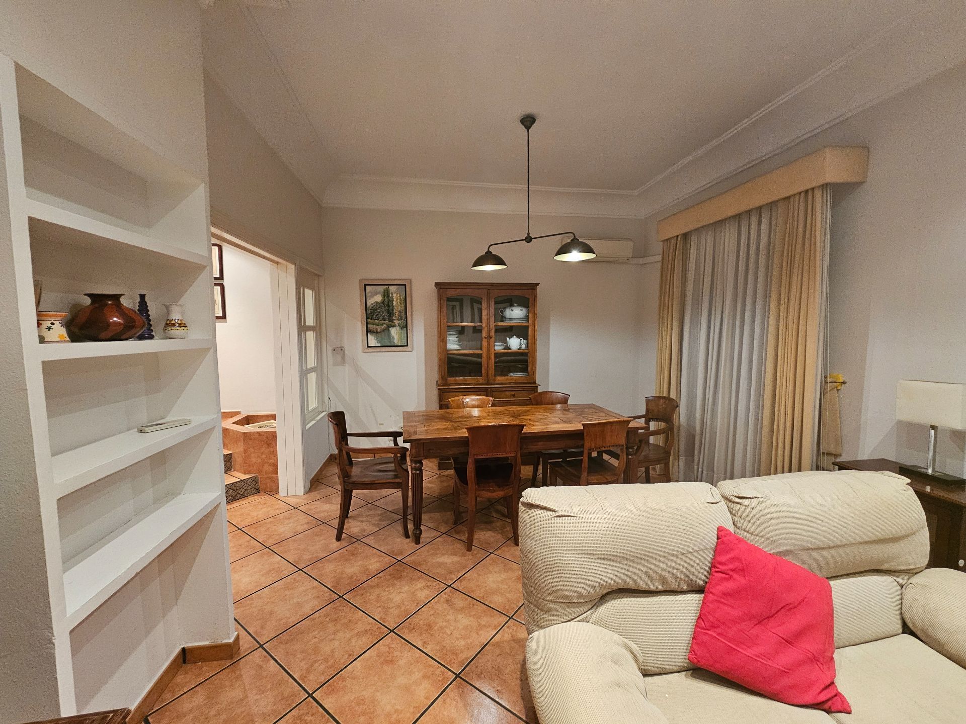 Dining room of Flat to rent in  Madrid Capital  with Air Conditioner, Heating and Furnished