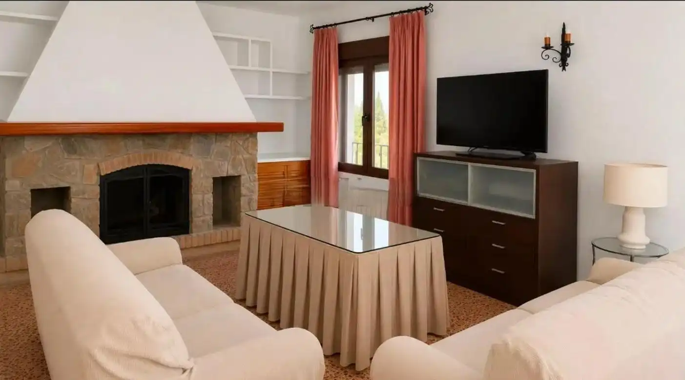 Sala d'estar de Casa o xalet de lloguer en Alicante / Alacant amb Aire condicionat, Jardí privat i Terrassa