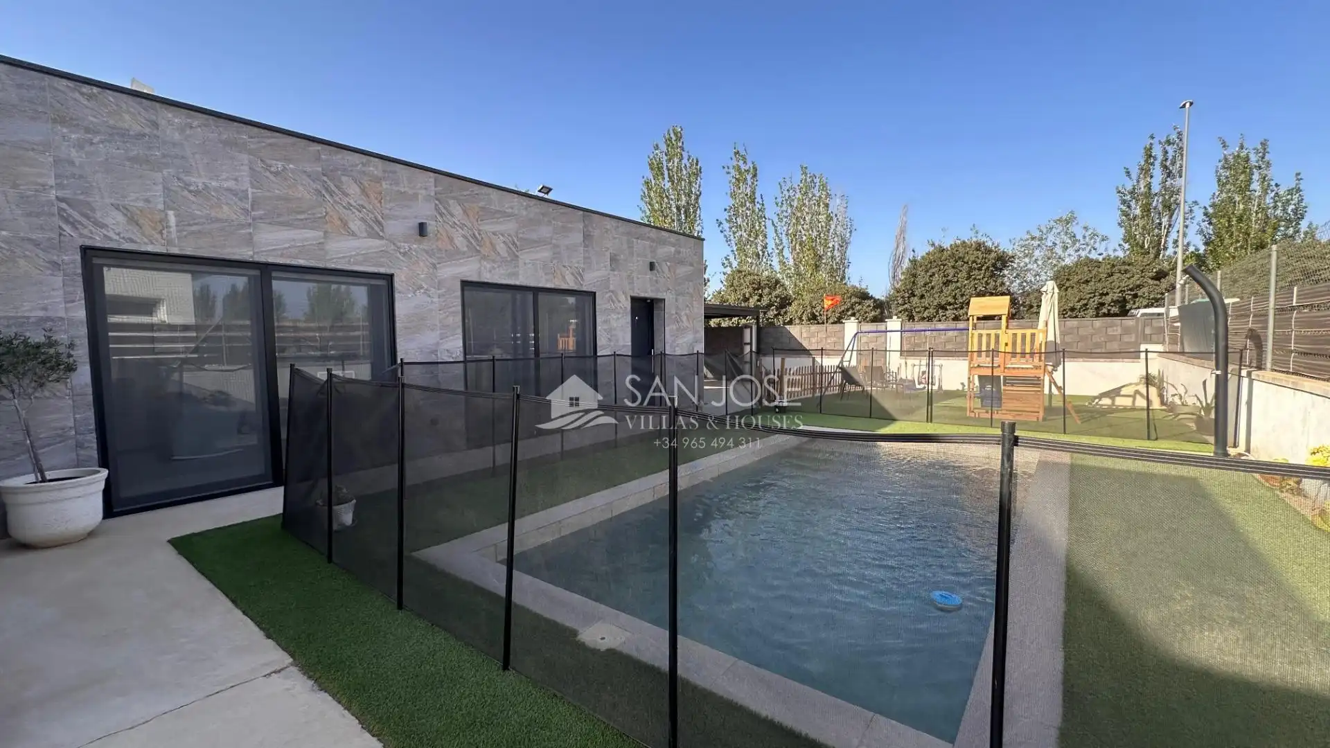Piscina de Casa o xalet de lloguer en Aspe amb Aire condicionat, Calefacció i Jardí privat