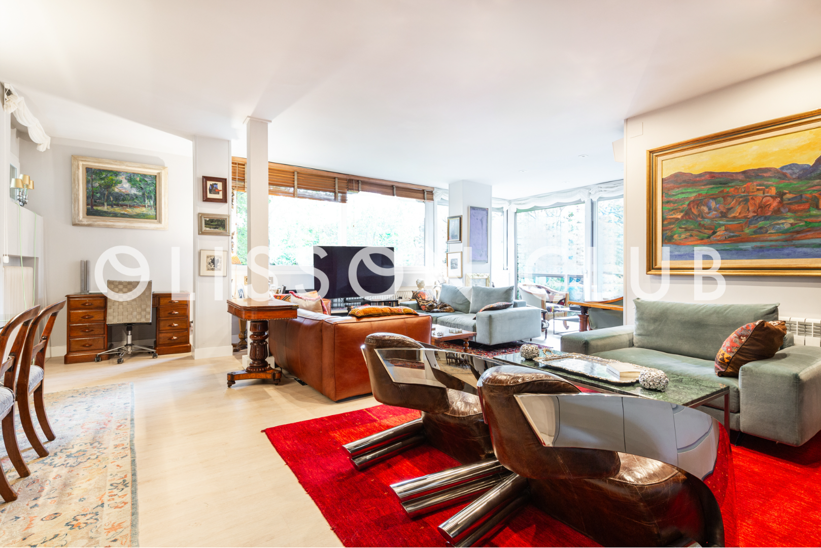 Sala d'estar de Pis en venda en  Madrid Capital amb Aire condicionat, Calefacció i Piscina comunitària