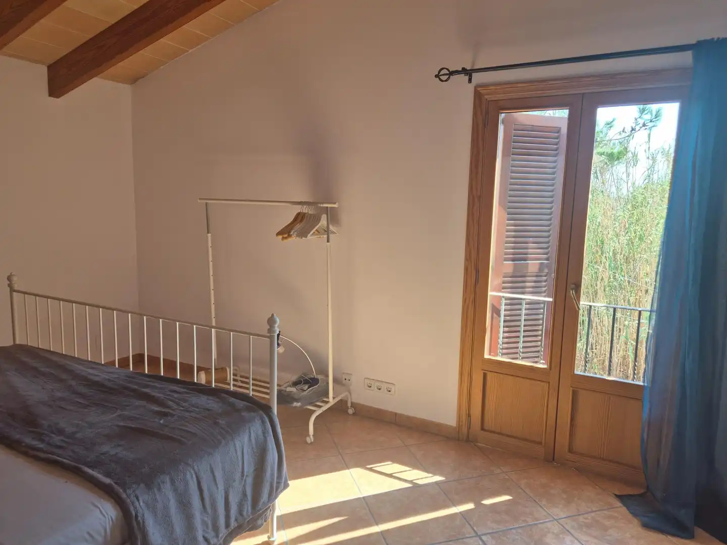 Dormitori de Finca rústica de lloguer en Campos amb Aire condicionat, Calefacció i Terrassa