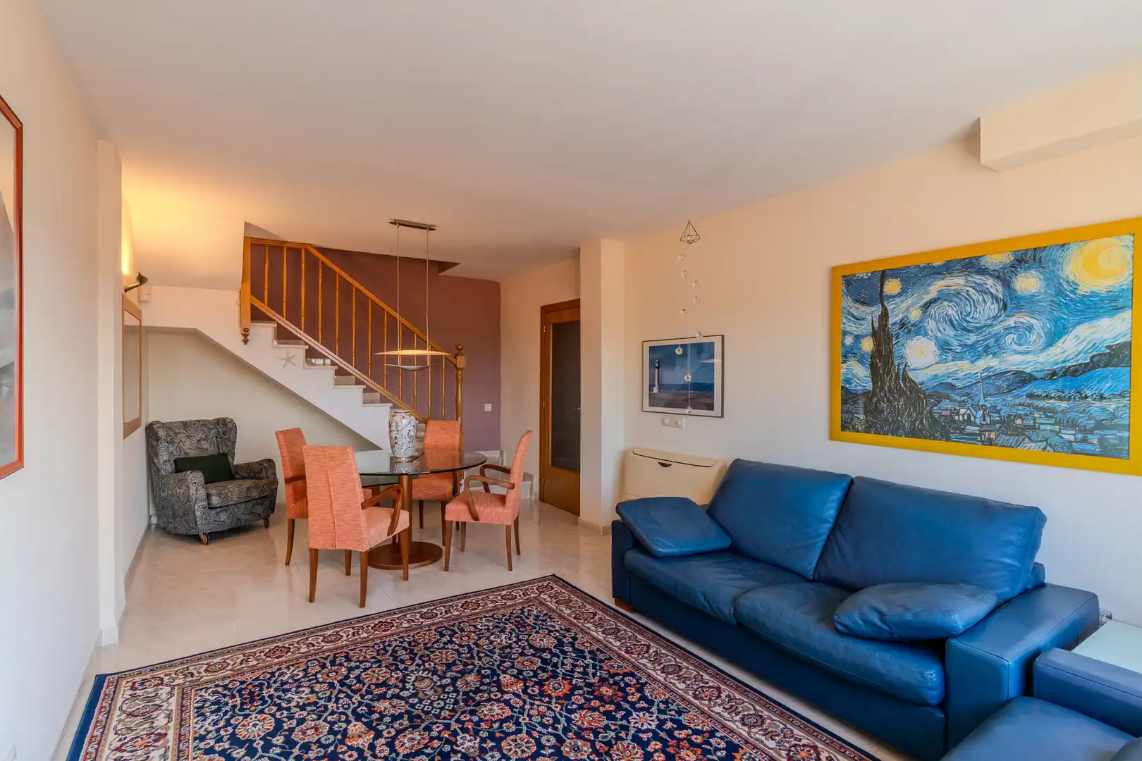 Sala de estar de Dúplex en venta en L'Ampolla con Aire acondicionado, Calefacción y Terraza