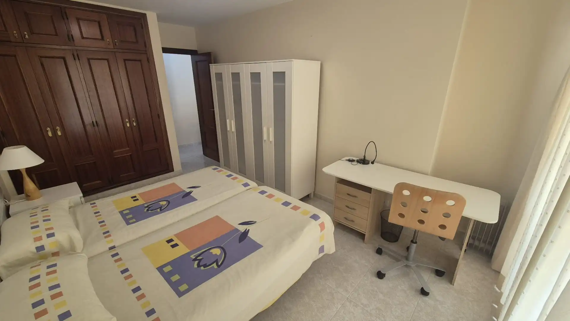 Schlafzimmer von Wohnungen zur Miete in Puerto de la Cruz mit Terrasse, Möbliert und Ofen