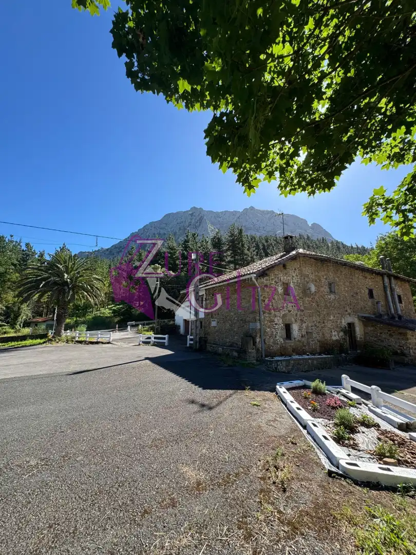 Vista exterior de Finca rústica en venta en Mañaria con Calefacción y Amueblado