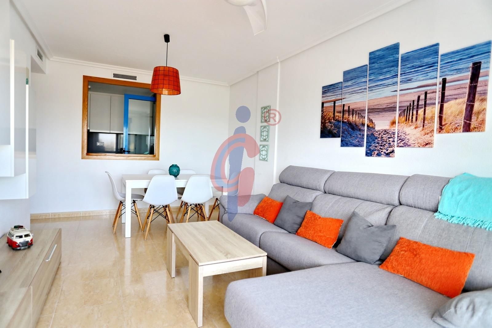 Living room of Apartment for sale in Guardamar del Segura  with Terrace, Furnished and Community pool