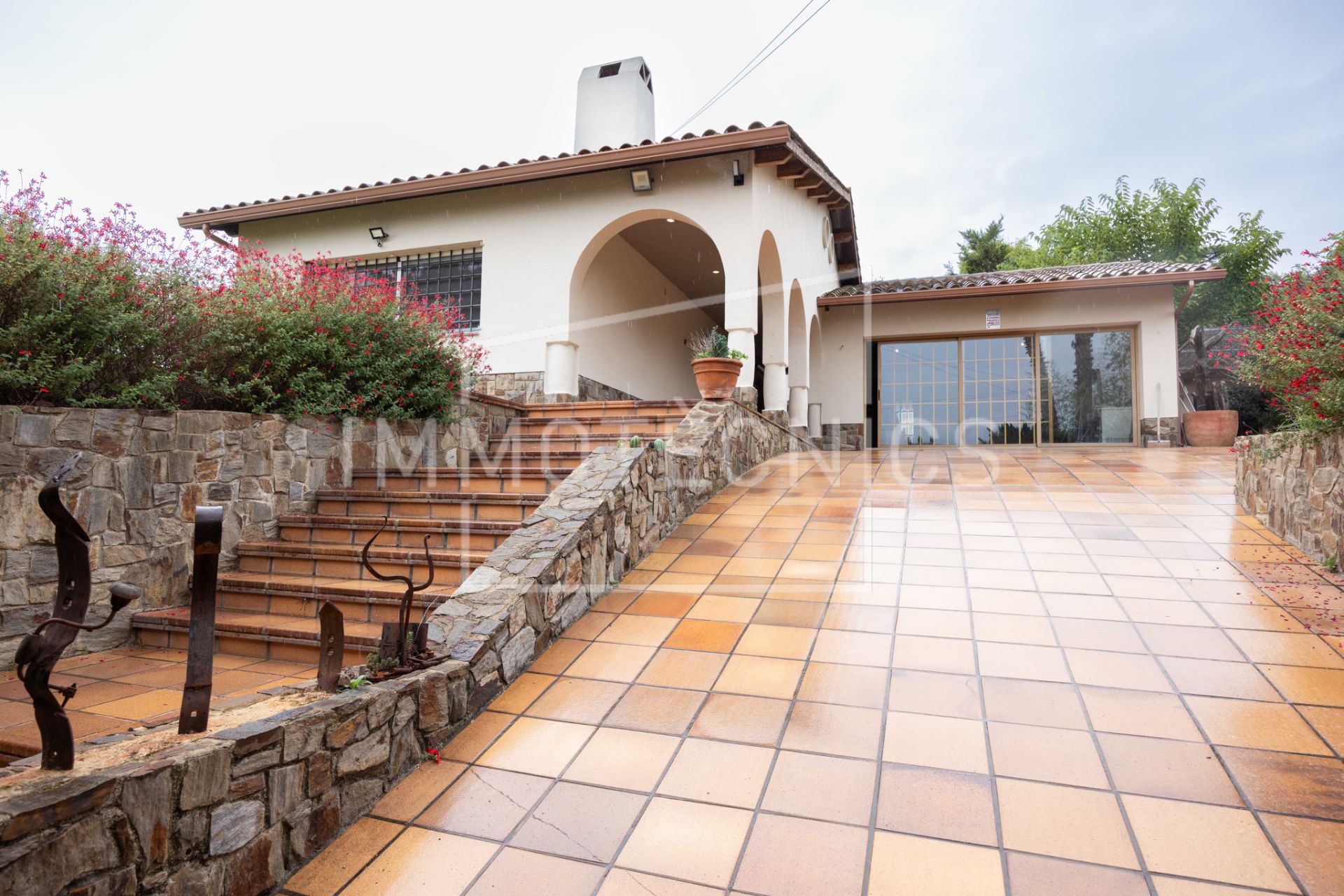 Exterior view of House or chalet for sale in La Garriga  with Private garden, Parquet flooring and Terrace