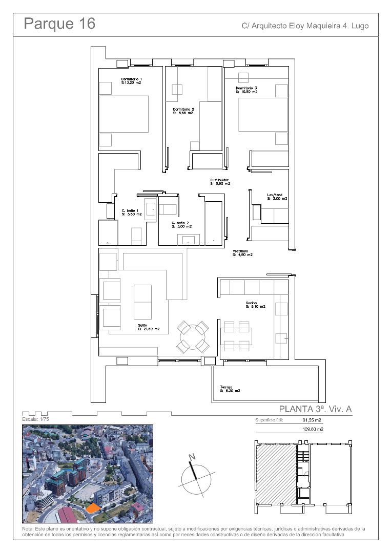 Flat for sale in Rúa Eloi Maquieira Arquitecto, 10, A Milagrosa