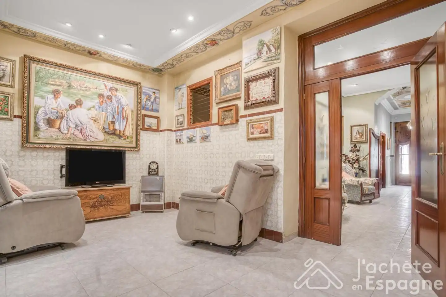 Living room of Houses for sale in Massamagrell  with Terrace and Balcony