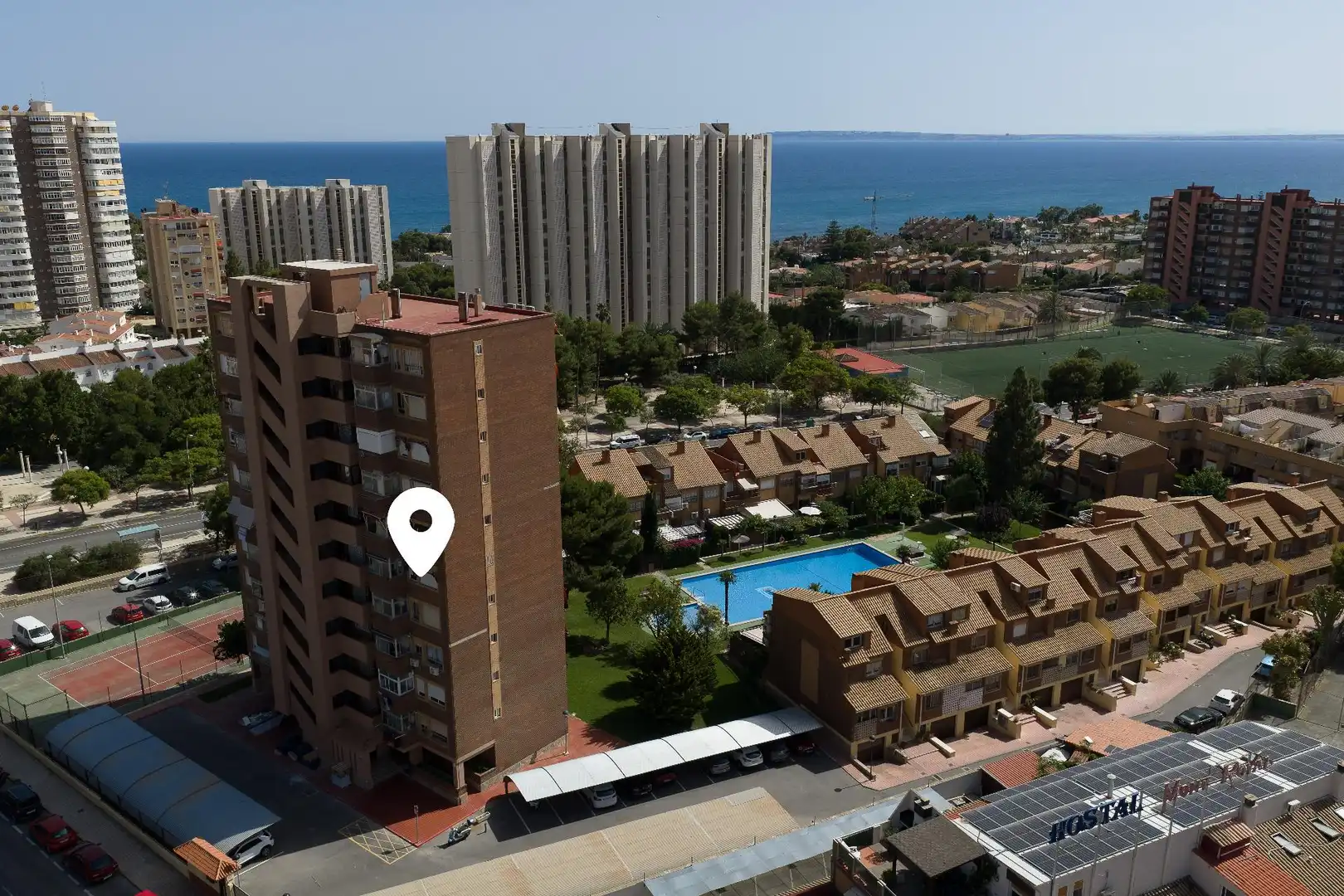 Vista exterior de Apartamento en venta en Alicante / Alacant con Piscina comunitaria