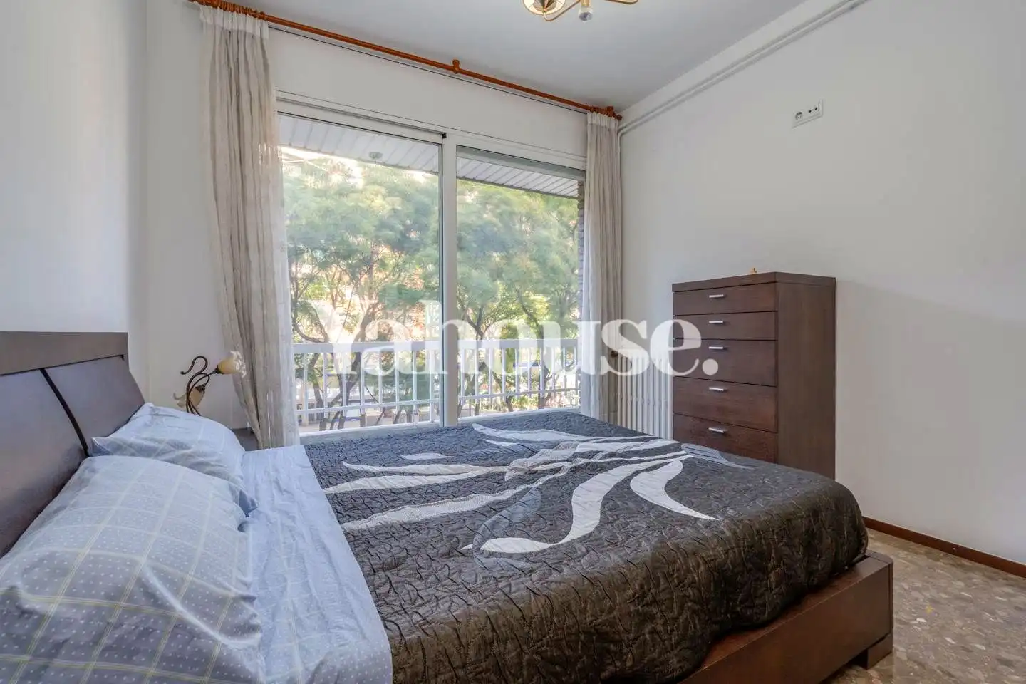 Schlafzimmer von Wohnung zum Verkauf in Barcelona mit Klimaanlage, Heizung und Terrasse
