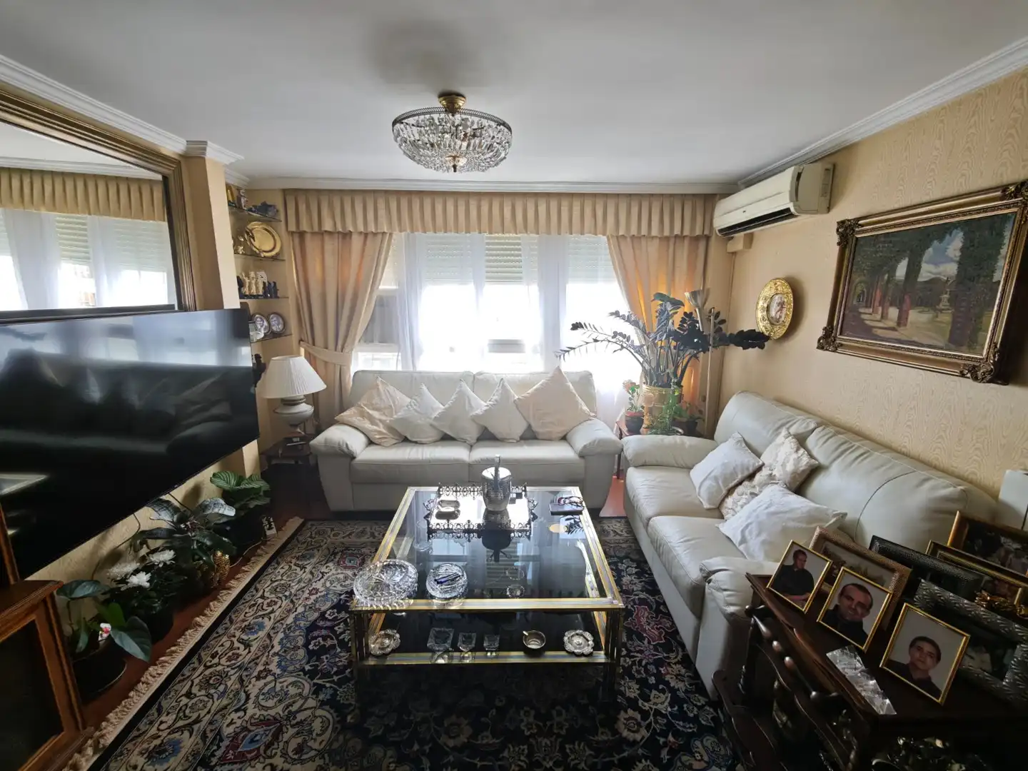 Wohnzimmer von Wohnung zur Miete in Madrid mit Klimaanlage, Heizung und Möbliert