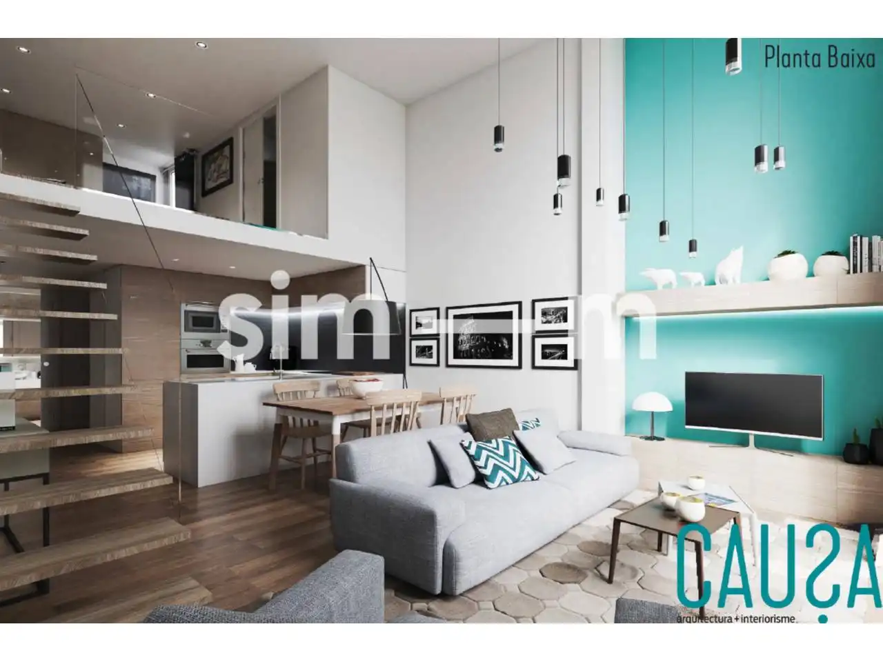 Wohnzimmer von Wohnung zum Verkauf in Vic mit Heizung, Privatgarten und Terrasse