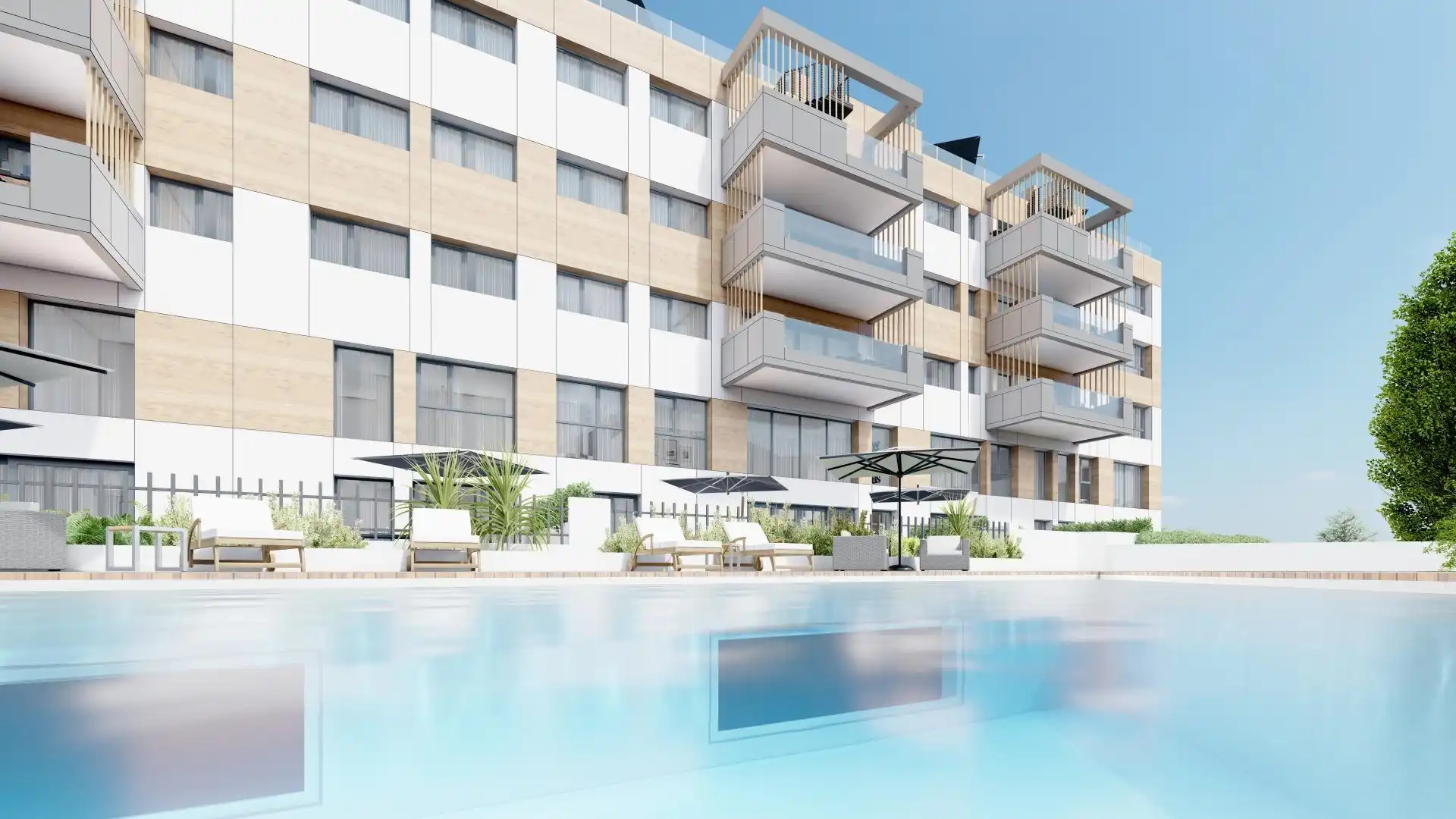 Piscina de Piso en venta en Vigo  con Calefacción, Terraza y Trastero