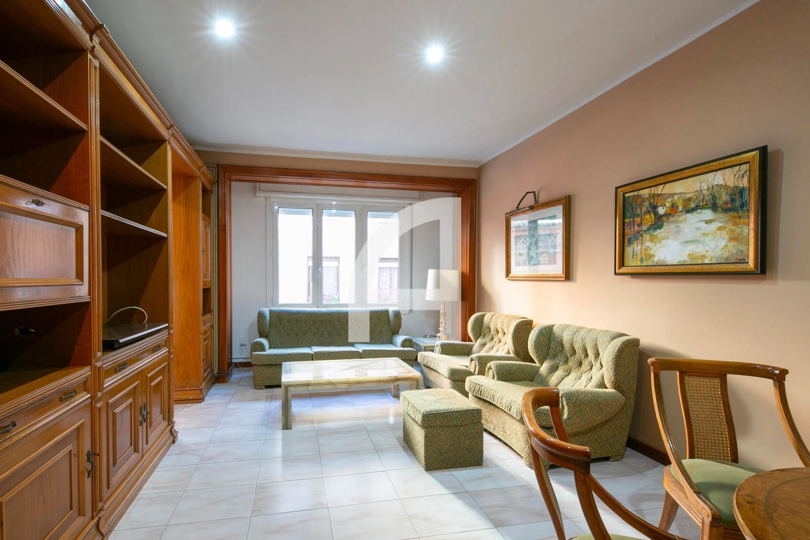 Living room of Flat for sale in  Barcelona Capital  with Heating and Terrace