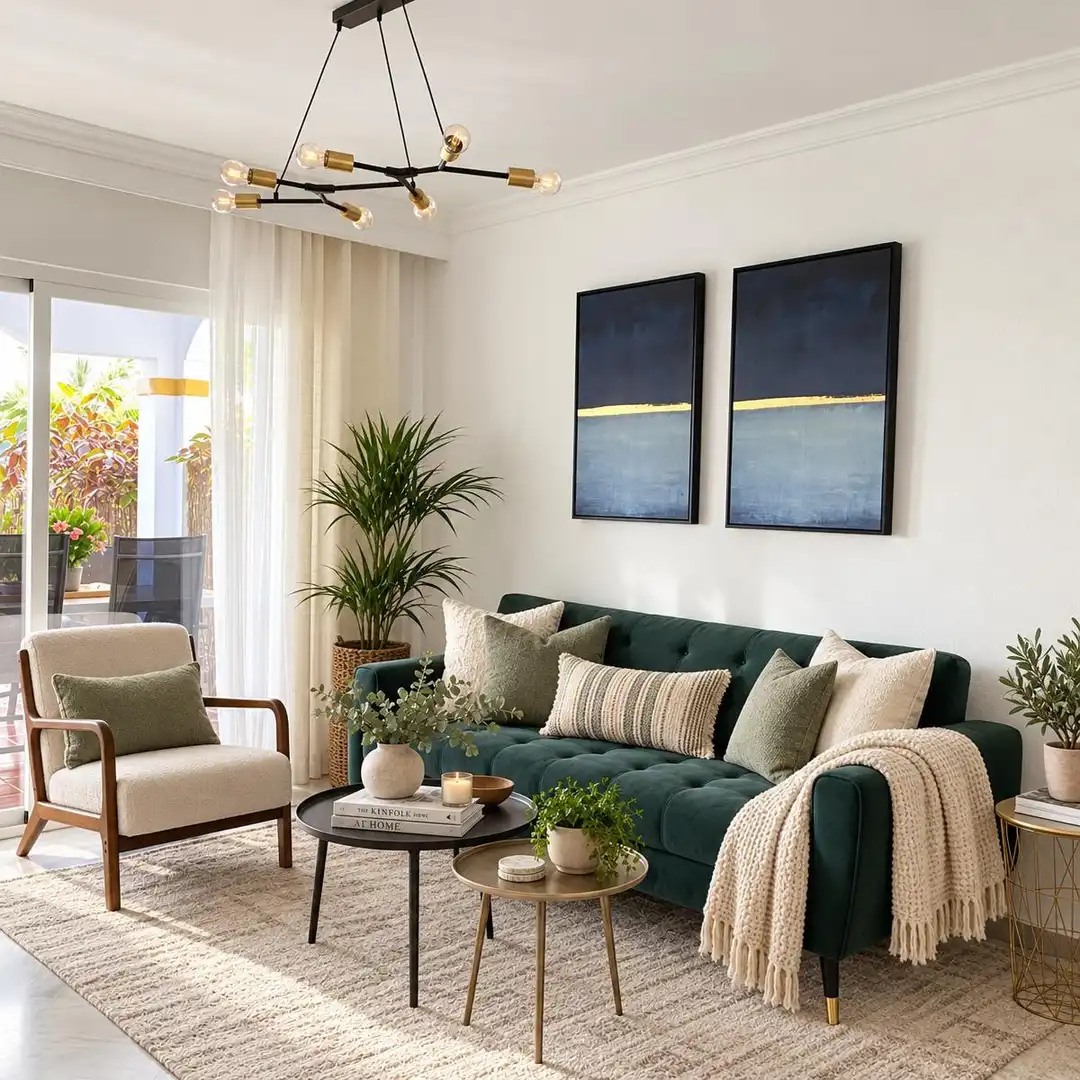 Wohnzimmer von Erdgeschoss zur Miete in Milla de Oro