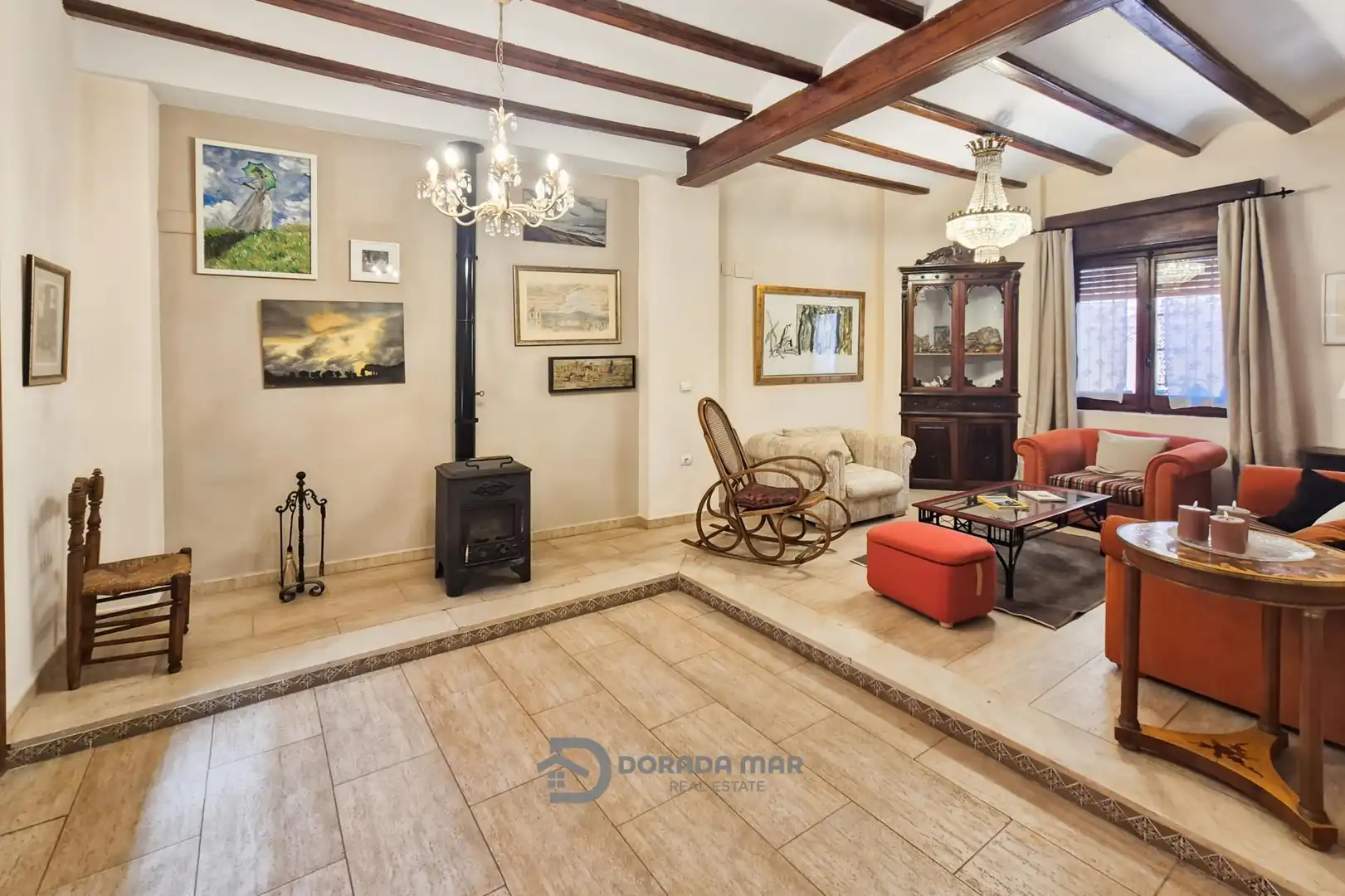 Wohnzimmer von Country house zum Verkauf in Benavites mit Heizung, Privatgarten und Terrasse