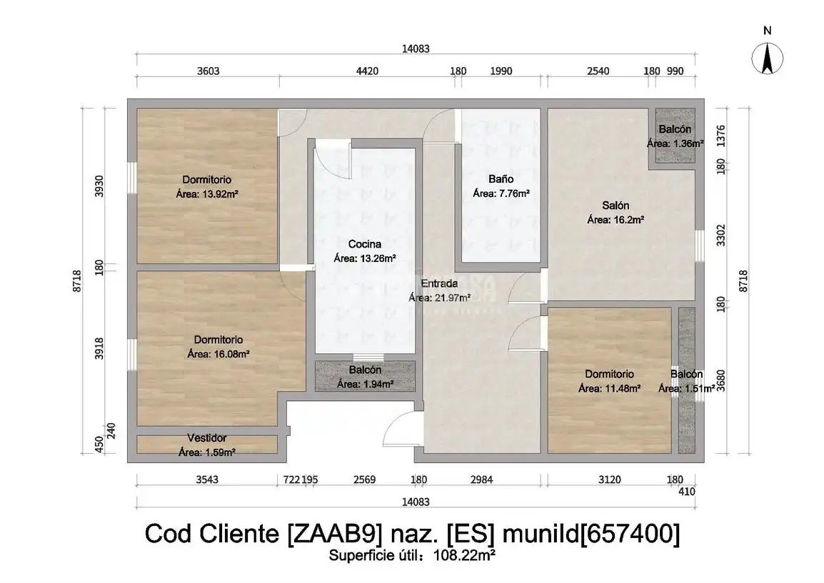 Wohnung zum Verkauf in Zaragoza mit Klimaanlage, Heizung und Balkon