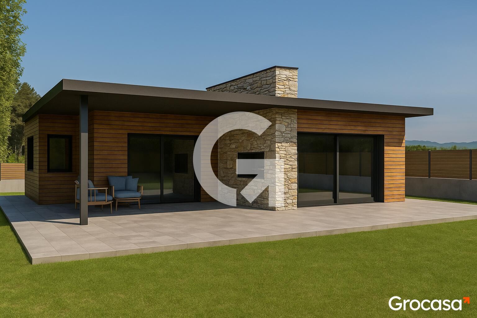 Vista exterior de Casa o xalet en venda en Fogars de la Selva amb Aire condicionat, Calefacció i Jardí privat