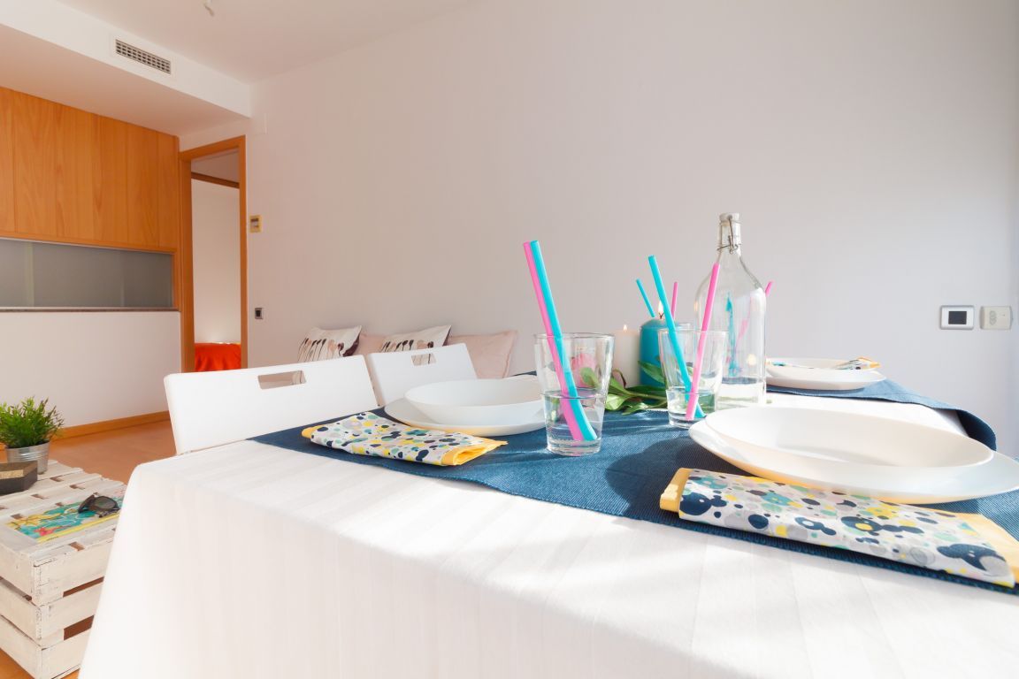 Dining room of Flat for sale in Sant Andreu de la Barca  with Air Conditioner, Heating and Parquet flooring