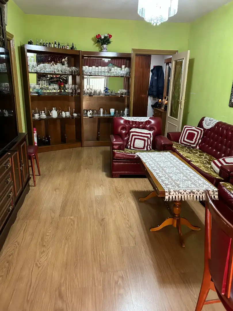 Sala de estar de Piso en venta en Móstoles con Parquet y Terraza